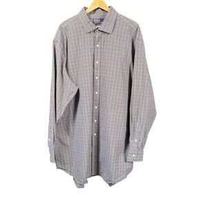 Polo Ralph Lauren Regent‎ Classic Fit Plaid Long Sleeve Oxford Shirt Mens 3XLT
